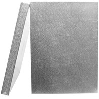 St Oblong Double Thick Card (16X12'') 25's silver