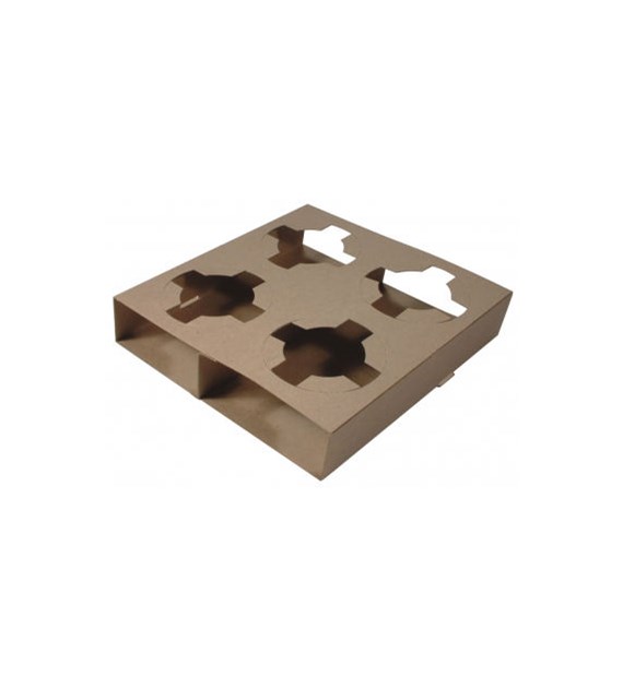 4 Cup Carry Tray Pulp Board (180 pcs)