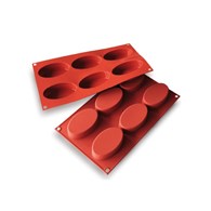 Silicone Baking Mould - oval - 88 x 53 mm