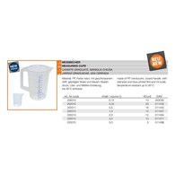 Measuring cups, closed handle - 3000 ml.