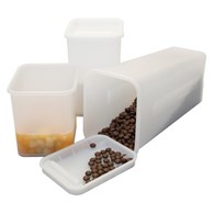Plastic containers with lid - 3,0 l.